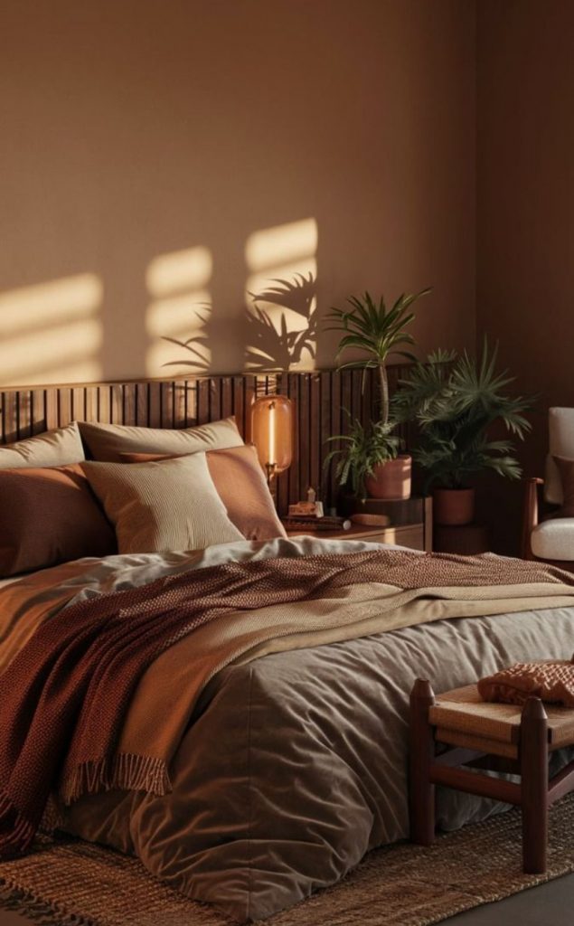 autumnal bedroom